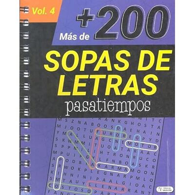 MAS DE 200 SOPAS DE LETRAS PASATIEMPOS VOL 4 - Publicité MAS DE 200 SOPAS DE LETRAS PASATIEMPOS VOL 4 - Publicité