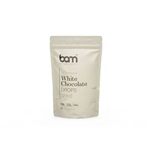 BAM Premium White Chocolate Drops, Callets, Chips for Melting, Home and Pro Baking, 500 grammes - Publicité