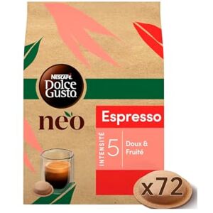 Nescafé Dolce Gusto NEO NEO Espresso par NESCAFÉ® Dolce Gusto® 72 dosettes de café compostables à base de papier (6 boîtes de 12 dosettes) - Publicité Nescafé Dolce Gusto NEO NEO Espresso par NESCAFÉ® Dolce Gusto® 72 dosettes de café compostables à base de papier (6 boîtes de 12 dosettes) - Publicité