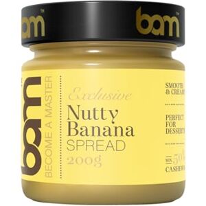 BAM Pâte à Tartiner aux Fruits à Coque de Qualité Supérieure – Parfaite pour Topping, Croissant, Dessert – 200g, Banane aux fruits secs - Publicité BAM Pâte à Tartiner aux Fruits à Coque de Qualité Supérieure – Parfaite pour Topping, Croissant, Dessert – 200g, Banane aux fruits secs - Publicité