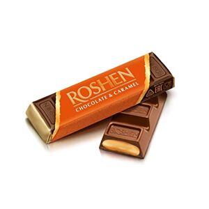 ROSHEN Barre de chocolat avec garnissage caramel 43 g - Publicité