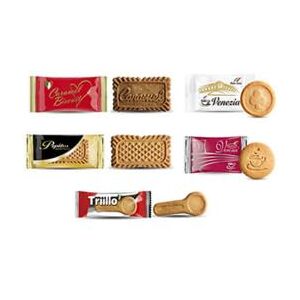 Emmepi Dolci Assortiment de biscuits en portion individuelle emballés individuellement, 180 pièces au total en 5 variétés. Biscuits au café fabriqués en Italie, recette traditionnelle - Publicité Emmepi Dolci Assortiment de biscuits en portion individuelle emballés individuellement, 180 pièces au total en 5 variétés. Biscuits au café fabriqués en Italie, recette traditionnelle - Publicité