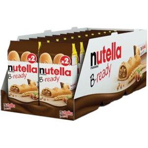 Ferrero Nutella B-ready – Biscuits Fourrés à la Pâte à Tartiner Nutella® – Gaufrette pour le Goûter – 24 x 2 barres - Publicité Ferrero Nutella B-ready – Biscuits Fourrés à la Pâte à Tartiner Nutella® – Gaufrette pour le Goûter – 24 x 2 barres - Publicité