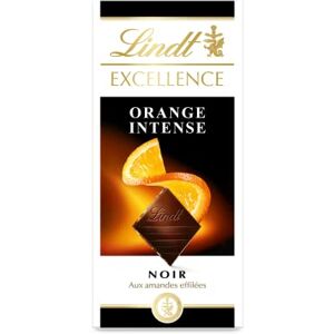 Lindt Tablette Orange Intense EXCELLENCE Chocolat Noir 100g - Publicité Lindt Tablette Orange Intense EXCELLENCE Chocolat Noir 100g - Publicité