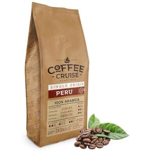 Coffee Cruise Pérou Café en grains 1kg Torréfaction légère Arôme Caramel et Herbes Pour Toutes Machines à Café 100% Arabica - Publicité Coffee Cruise Pérou Café en grains 1kg Torréfaction légère Arôme Caramel et Herbes Pour Toutes Machines à Café 100% Arabica - Publicité