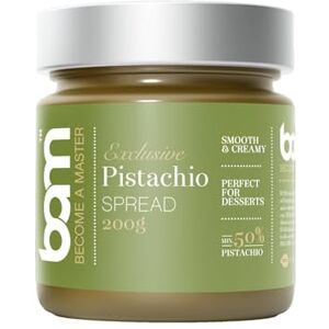 BAM Pâte à Tartiner aux Fruits à Coque de Qualité Supérieure – Parfaite pour Topping, Croissant, Dessert – 200g, Pistache - Publicité BAM Pâte à Tartiner aux Fruits à Coque de Qualité Supérieure – Parfaite pour Topping, Croissant, Dessert – 200g, Pistache - Publicité