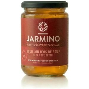 JARMINO Bouillon d'os de boeuf (4x 350ml) bone broth soupe acide hyaluronique, collagène et protéine naturelle bio - Publicité JARMINO Bouillon d'os de boeuf (4x 350ml) bone broth soupe acide hyaluronique, collagène et protéine naturelle bio - Publicité