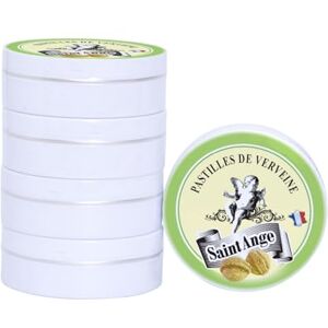 Saint Ange Lot 5 boites Pastilles Saint-Ange Verveine Bonbons Traditionnels 100% Français - Publicité Saint Ange Lot 5 boites Pastilles Saint-Ange Verveine Bonbons Traditionnels 100% Français - Publicité