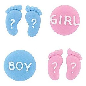 Culpitt Gender Reveal "Boy or Girl" Sugar Decorations - Publicité Culpitt Gender Reveal "Boy or Girl" Sugar Decorations - Publicité