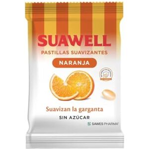 SUAWELL Bonbons sans sucre orange 50 g Pastilles adoucissantes pour la gorge - Publicité SUAWELL Bonbons sans sucre orange 50 g Pastilles adoucissantes pour la gorge - Publicité