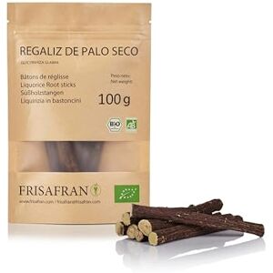 FRISAFRAN Bâton de réglisse BIO 100g cultivé directement par De Espagne Réglisse Bâton-Reglisse Bonbon bâton de reglisse bois à macher - Publicité FRISAFRAN Bâton de réglisse BIO 100g cultivé directement par De Espagne Réglisse Bâton-Reglisse Bonbon bâton de reglisse bois à macher - Publicité