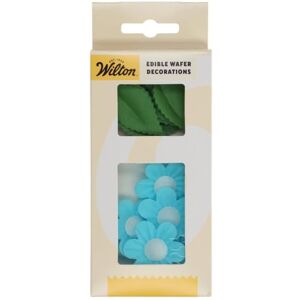 Wilton Edible Wafer Decorations Flowers & Leafs Blue: Fleurs et feuilles en papier comestible bleus, Décorations en papier gaufrette, Parfait pour décorer des gâteaux et cupcakes Lot de 11 - Publicité Wilton Edible Wafer Decorations Flowers & Leafs Blue: Fleurs et feuilles en papier comestible bleus, Décorations en papier gaufrette, Parfait pour décorer des gâteaux et cupcakes Lot de 11 - Publicité