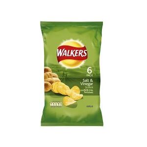 Walkers Crisps sel et le vinaigre 6 pack - Publicité Walkers Crisps sel et le vinaigre 6 pack - Publicité