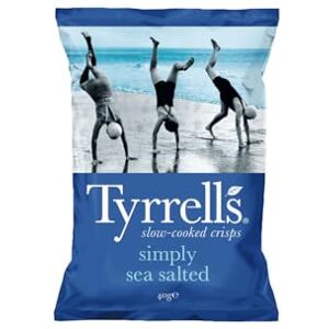 Wine And More Chips au Sel de Mer TYRRELLS 18 Paquets de 40 gr - Publicité Wine And More Chips au Sel de Mer TYRRELLS 18 Paquets de 40 gr - Publicité