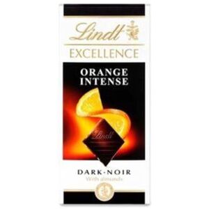 Lindt Excellence Barre Intense Chocolat Noir Orange 100G - Publicité Lindt Excellence Barre Intense Chocolat Noir Orange 100G - Publicité