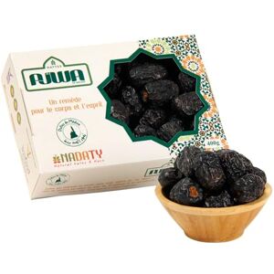 NADATY Natural Dates & More Dattes Ajwa de Médine Prémium 400g NADATY Un Reméde pour le Corps et l'Esprit - Publicité NADATY Natural Dates & More Dattes Ajwa de Médine Prémium 400g NADATY Un Reméde pour le Corps et l'Esprit - Publicité