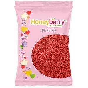 Honeyberry Vermicelles Pâtisserie Naturels et Comestibles 55g – Décorations Colorées pour Gâteaux, Cupcakes, Biscuits, Glaces et Desserts – Sprinkles Sucrés Fabriqués dans l’UE (Vermicelles Rouges) - Publicité Honeyberry Vermicelles Pâtisserie Naturels et Comestibles 55g – Décorations Colorées pour Gâteaux, Cupcakes, Biscuits, Glaces et Desserts – Sprinkles Sucrés Fabriqués dans l’UE (Vermicelles Rouges) - Publicité
