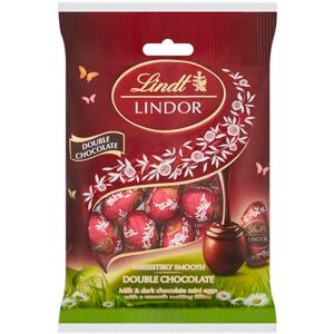 Lindt Lindor Mini œufs au chocolat double avec remplissage fondant lisse, 80 g – pour friandises ou partager de Pâques - Publicité Lindt Lindor Mini œufs au chocolat double avec remplissage fondant lisse, 80 g – pour friandises ou partager de Pâques - Publicité