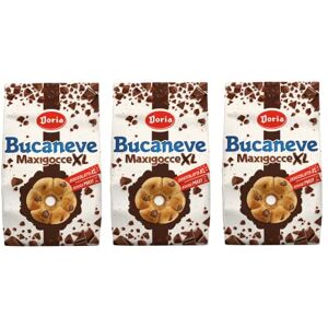 Bauli 3 biscuits Doria Bucaneve Maxigocce XL Frollini con Gocce di Cioccolato avec gouttes de chocolat Biscuits Cookie 300 g Idéal pour votre petit-déjeuner ou votre collation - Publicité Bauli 3 biscuits Doria Bucaneve Maxigocce XL Frollini con Gocce di Cioccolato avec gouttes de chocolat Biscuits Cookie 300 g Idéal pour votre petit-déjeuner ou votre collation - Publicité