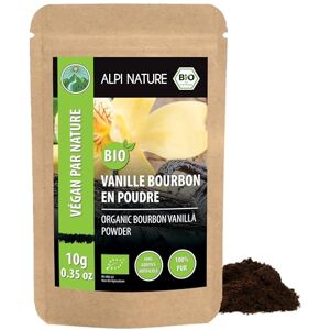 Alpi Nature Vanille en Poudre Bourbon BIO 10g, Gousse de Vanille Bourbon de Madagascar Moulue Qualité A - Publicité Alpi Nature Vanille en Poudre Bourbon BIO 10g, Gousse de Vanille Bourbon de Madagascar Moulue Qualité A - Publicité