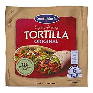 Santa Maria Tortilla Grand 10" , Super Soft 6 Wraps, 371 g - Publicité Santa Maria Tortilla Grand 10" , Super Soft 6 Wraps, 371 g - Publicité