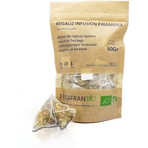 FRISAFRAN Pyramides Infusion Bâton Réglisse ★ 30 Unités 60g thé à la réglisse paloduz infusion de bâton de réglisse naturel infusions Directement du producteur cultivé en Navarre - Publicité FRISAFRAN Pyramides Infusion Bâton Réglisse ★ 30 Unités 60g thé à la réglisse paloduz infusion de bâton de réglisse naturel infusions Directement du producteur cultivé en Navarre - Publicité