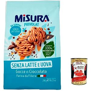 Italian Gourmet E.R. Misura Biscotti con Gocce di Cioccolato Privolat Lot de 3 biscuits avec copeaux de chocolat sans lait ni œufs 290 g + Polpa Italian Gourmet 400 g - Publicité Italian Gourmet E.R. Misura Biscotti con Gocce di Cioccolato Privolat Lot de 3 biscuits avec copeaux de chocolat sans lait ni œufs 290 g + Polpa Italian Gourmet 400 g - Publicité