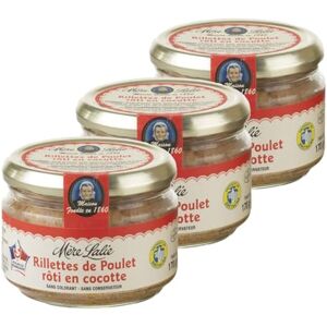 Mère Lalie Lot 3x Rillettes de poulet rôti en cocotte Pot 170g - Publicité Mère Lalie Lot 3x Rillettes de poulet rôti en cocotte Pot 170g - Publicité