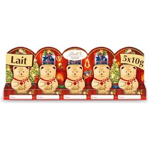 Lindt Barrette de 5 Mini-moulages TEDDY Chocolat au Lait Idéal pour Noël, 5x10g - Publicité Lindt Barrette de 5 Mini-moulages TEDDY Chocolat au Lait Idéal pour Noël, 5x10g - Publicité