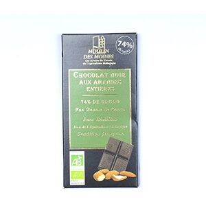 Moulin des Moines Chocolat noir aux amandes 100G - Publicité Moulin des Moines Chocolat noir aux amandes 100G - Publicité