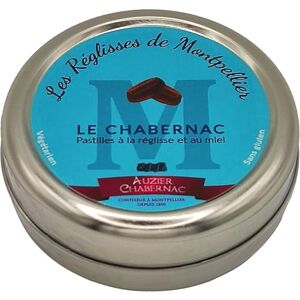 AUZIER CHABERNAC Pastilles à la Réglisse et au miel Confiserie de Tradition. (Boite métal à l’ancienne 80g. Lot de 1.) - Publicité AUZIER CHABERNAC Pastilles à la Réglisse et au miel Confiserie de Tradition. (Boite métal à l’ancienne 80g. Lot de 1.) - Publicité