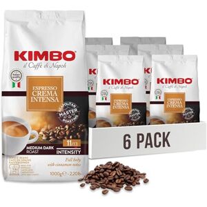 Kimbo Café Espresso Crema Intensa Café Grain Café Italien Authentique Intensité 11 / Medium-Dark Roast Lot de 6 Paquets de 1 kg - Publicité Kimbo Café Espresso Crema Intensa Café Grain Café Italien Authentique Intensité 11 / Medium-Dark Roast Lot de 6 Paquets de 1 kg - Publicité