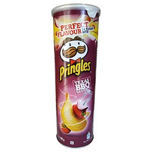 Pringles BBQ    Crisps   Chips  assortis avec sauce barbecue   Texas BBQ    Poids total de 165 g - Publicité