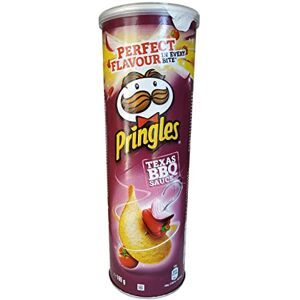 Pringles BBQ Crisps Chips assortis avec sauce barbecue Texas BBQ Poids total de 165 g - Publicité Pringles BBQ Crisps Chips assortis avec sauce barbecue Texas BBQ Poids total de 165 g - Publicité