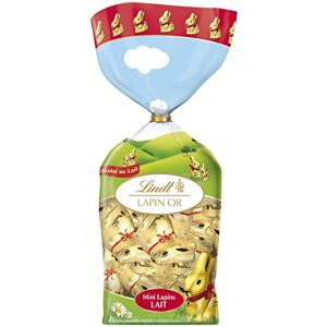 Lindt Sachet Mini Lapins or Lait 120 g - Publicité Lindt Sachet Mini Lapins or Lait 120 g - Publicité