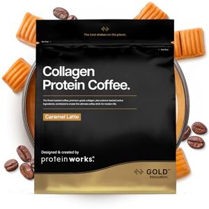 THE PROTEIN WORKS Protein Works Café Protéiné au Collagène – GOLD Innovation, Collagène Bovin, Café Brésilien avec Collagène Hydrolysé & Vitamine C, Peptides Type 1 & 3, Latté au Caramel, 19 Portions, 475g - Publicité THE PROTEIN WORKS Protein Works Café Protéiné au Collagène – GOLD Innovation, Collagène Bovin, Café Brésilien avec Collagène Hydrolysé & Vitamine C, Peptides Type 1 & 3, Latté au Caramel, 19 Portions, 475g - Publicité