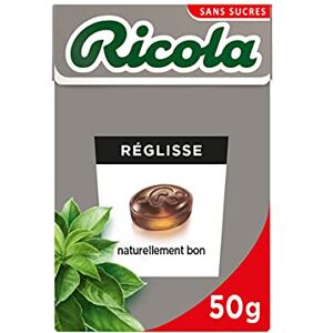 Ricola Bonbons aux Plantes Suisses Parfum Réglisse Gourmand et Rafraîchissant Sans Sucres Boîte de 50g - Publicité Ricola Bonbons aux Plantes Suisses Parfum Réglisse Gourmand et Rafraîchissant Sans Sucres Boîte de 50g - Publicité