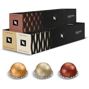 Nespresso 30 gélules VERTUO 230ml Vanille + Caramel + Hazelino - Publicité Nespresso 30 gélules VERTUO 230ml Vanille + Caramel + Hazelino - Publicité