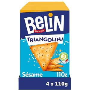 Belin 4 Paquets de Crackers Triangolini 110g A Partager entre Amis ou en Famille pour les Apéros Fabriqué en France Lot de 4x110g - Publicité Belin 4 Paquets de Crackers Triangolini 110g A Partager entre Amis ou en Famille pour les Apéros Fabriqué en France Lot de 4x110g - Publicité