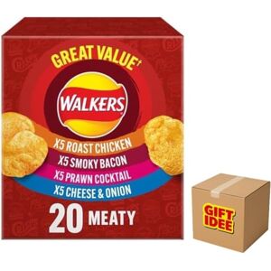 Gift Idee Idée cadeau Walkers Meaty Variety Chips Boîte multipack 20 x 25 g Saveurs assorties pour une collation ultime Poulet rôti, bacon fumé, cocktail de crevettes, fromage et oignon - Publicité Gift Idee Idée cadeau Walkers Meaty Variety Chips Boîte multipack 20 x 25 g Saveurs assorties pour une collation ultime Poulet rôti, bacon fumé, cocktail de crevettes, fromage et oignon - Publicité