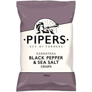 Pipers Chips Black Pepper & Sea Salt 150 g Lot de 5 - Publicité Pipers Chips Black Pepper & Sea Salt 150 g Lot de 5 - Publicité