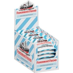 Fisherman's Friend Sachets Menthol Eucalyptus Original Sans Sucres Force et Fraîcheur Haleine Fraîche Lot Idéal pour Partage entre Amis ou au Bureau Boîte de 24 Sachets de 25g - Publicité Fisherman's Friend Sachets Menthol Eucalyptus Original Sans Sucres Force et Fraîcheur Haleine Fraîche Lot Idéal pour Partage entre Amis ou au Bureau Boîte de 24 Sachets de 25g - Publicité