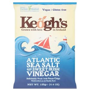 Keogh's Atlantic Sea Salt & Irish Cider Vinegar Potato Crisps 125g - Publicité Keogh's Atlantic Sea Salt & Irish Cider Vinegar Potato Crisps 125g - Publicité