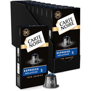 Carte Noire Capsules Décaféiné N°5 Compatibles Nespresso Café Arabica Lot de 10 x 10 Capsules Aluminium Fabriqué en France - Publicité Carte Noire Capsules Décaféiné N°5 Compatibles Nespresso Café Arabica Lot de 10 x 10 Capsules Aluminium Fabriqué en France - Publicité