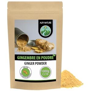 Alpi Nature Gingembre en Poudre 1kg, Racine de Gingembre Séchée et Moulue pour la Cuisine - Publicité Alpi Nature Gingembre en Poudre 1kg, Racine de Gingembre Séchée et Moulue pour la Cuisine - Publicité