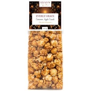 Everly Grace Popcorn – Cinnamon Apple Crunch, 100 g – Sachets de popcorn aux pommes, à la cannelle et aux épices de notre manufacture à Augsbourg, Allemagne - Publicité Everly Grace Popcorn – Cinnamon Apple Crunch, 100 g – Sachets de popcorn aux pommes, à la cannelle et aux épices de notre manufacture à Augsbourg, Allemagne - Publicité