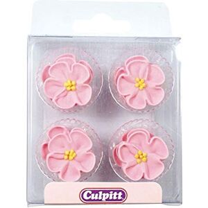Culpitt Décors en sucre fleurs roses x12 - Publicité Culpitt Décors en sucre fleurs roses x12 - Publicité