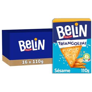 Belin 16 Paquets de Crackers Triangolini 110g A Partager entre Amis ou en Famille pour les Apéros Fabriqué en France Lot de 16x110g - Publicité Belin 16 Paquets de Crackers Triangolini 110g A Partager entre Amis ou en Famille pour les Apéros Fabriqué en France Lot de 16x110g - Publicité