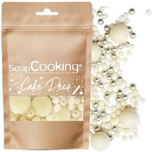 ScrapCooking Perles en Chocolat Blanc & Doré 50 g Décors Pâtisserie Alimentaires Comestibles Sprinkles Choco Blanc & Or Pour Desserts, Gâteaux, Bûches Noël, Anniversaire 7454 - Publicité ScrapCooking Perles en Chocolat Blanc & Doré 50 g Décors Pâtisserie Alimentaires Comestibles Sprinkles Choco Blanc & Or Pour Desserts, Gâteaux, Bûches Noël, Anniversaire 7454 - Publicité
