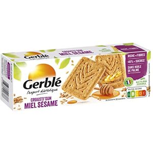 SONDEY Lot de 6 unités *** GERBLE Biscuits crousti'son miel sésame sachets, sachets fraîcheur 4x5 biscuits 200g*** soit un format carton de 6 unités *** - Publicité SONDEY Lot de 6 unités *** GERBLE Biscuits crousti'son miel sésame sachets, sachets fraîcheur 4x5 biscuits 200g*** soit un format carton de 6 unités *** - Publicité